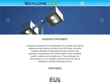 Tablet Screenshot of baylume.com